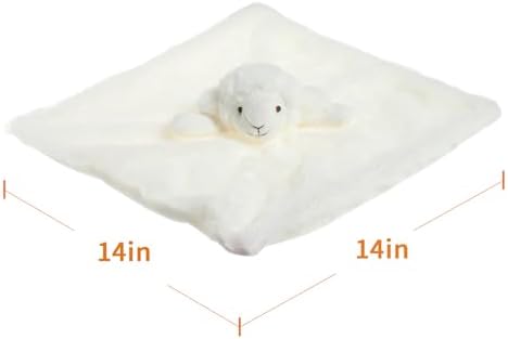 Apricot Lamb 14 Inch White Lamb Security Blanket