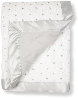 Dreamland Baby 4lb Weighted Blanket for Kids - White with Grey Stars
