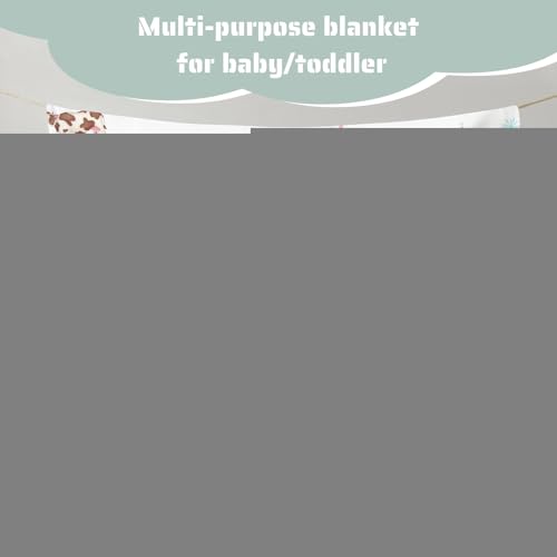 Hwmmbh Christmas Farm Animals Flannel Baby Blanket