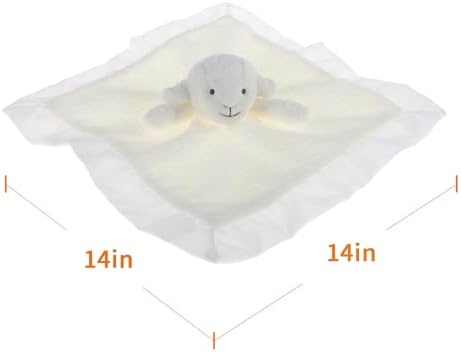 Apricot Lamb Stuffed Animal Security Blanket 14 Inches