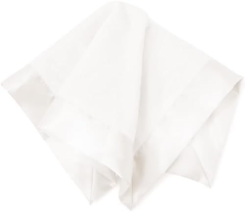 Ultra-Soft Fleece Lovey Blanket with Satin Trim - 16x16 Inch - Cream