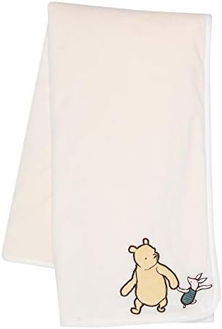 Lambs Ivy Disney Baby Storytime Pooh Ultra Soft Fleece Blanket - Cream