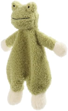 Apricot Lamb Green Frog Security Blanket 10 Inches 1