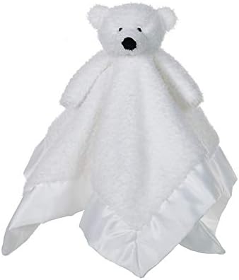 Apricot Lamb White Polar Bear Security Blanket 14 Inches 1