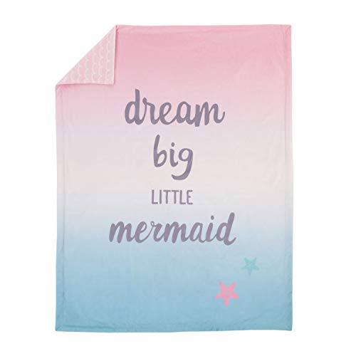 NoJo Sugar Reef Mermaid Baby Blanket 30x40