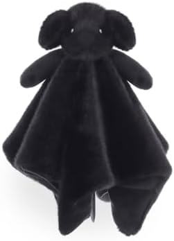 Apricot Lamb 14-Inch Black Labrador Security Blanket for Babies