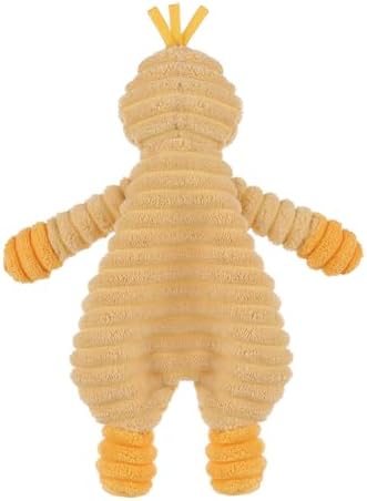 Apricot Lamb Corduroy Duck Lovey Security Blanket for Babies