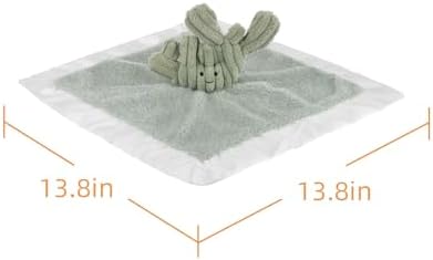 Apricot Lamb Cactus Blanket Soft Lovey for Babies 1