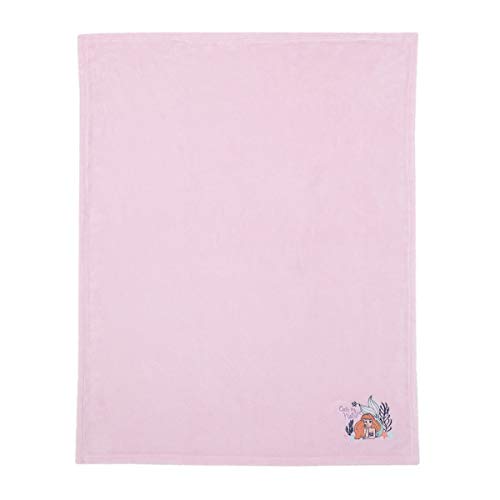 Disney Little Mermaid Ariel Pink Coral Baby Blanket