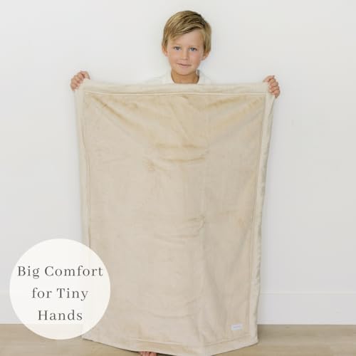 SARANONI Ivory Receiving Blanket 40 x 30 Super Soft Luxury