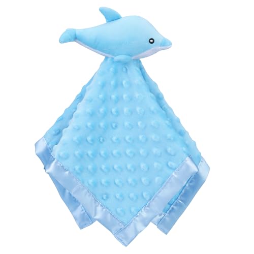 Pro Goleem Dolphin Lovey 16 Inch Soft Security Blanket for Babies