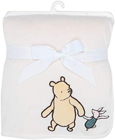 Lambs Ivy Disney Baby Storytime Pooh Ultra Soft Fleece Blanket - Cream