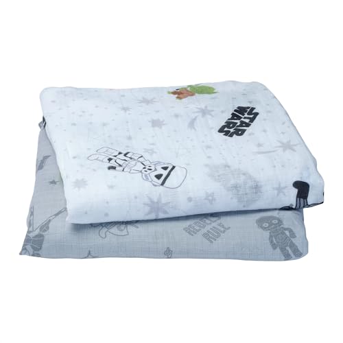 Lambs Ivy Star Wars 2-Pack Muslin Swaddle Blankets