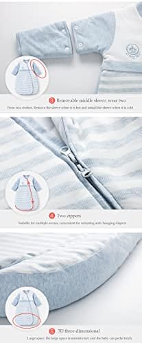 Babyah Kids Wearable Blanket with Detachable Sleeves 1