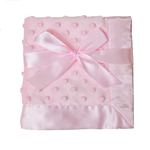 American Baby Company Heavenly Soft Chenille Security Blanket Pink 14 x 14