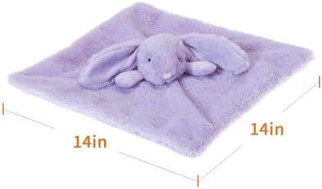Apricot Lamb Purple Bunny Security Blanket 1