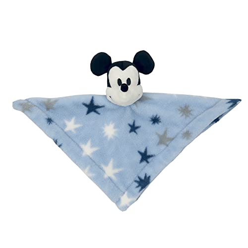 Lambs Ivy Disney Baby Mickey Mouse Stars Blue Lovey Blanket