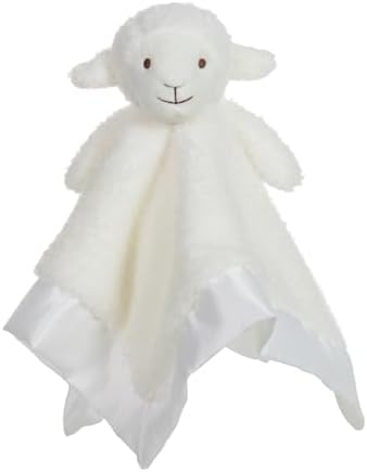 Apricot Lamb Stuffed Animal Security Blanket 14 Inches