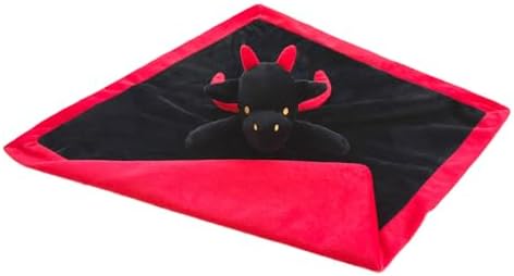 Baby Black Dragon Soft Stuffed Security Blanket 14 Inches