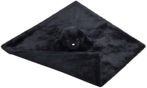 Doindute Baby Black Lamb Security Blanket 14 Inches Plush Sheep Lovey Blanket