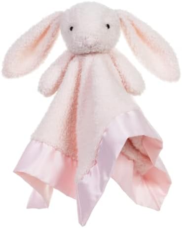 Apricot Lamb Pink Bunny Security Blanket Baby Lovey