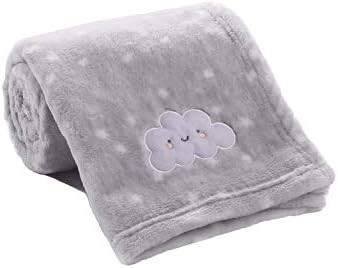 CREVENT Baby Welcome Gift Set with Blankets and Storage Basket Grey