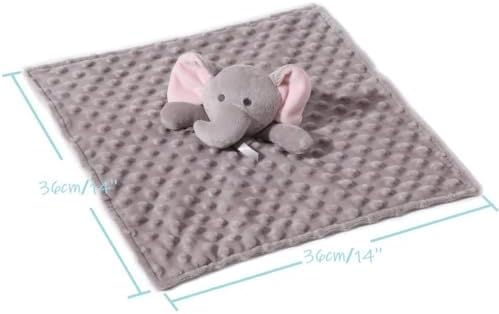 CREVENT Baby Welcome Gift Set with Blankets and Storage Basket Grey