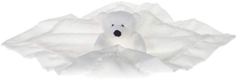 Apricot Lamb White Polar Bear Security Blanket 14 Inches 1