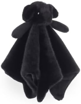 Apricot Lamb 14-Inch Black Labrador Security Blanket for Babies