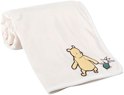 Lambs Ivy Disney Baby Storytime Pooh Ultra Soft Fleece Blanket - Cream