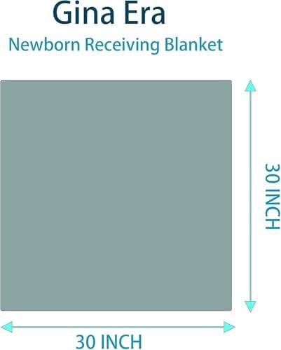 Gina Era 4 Pack Baby Flannel Receiving Blankets 30x30 Inches