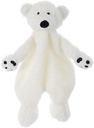 Apricot Lamb 10 Inch White Polar Bear Security Blanket 1