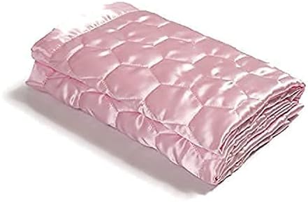 Heavens Cuddles Quilted Satin Baby Blanket Pink