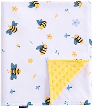QSTEHEML Baby Blanket Neutral Super Soft Minky
