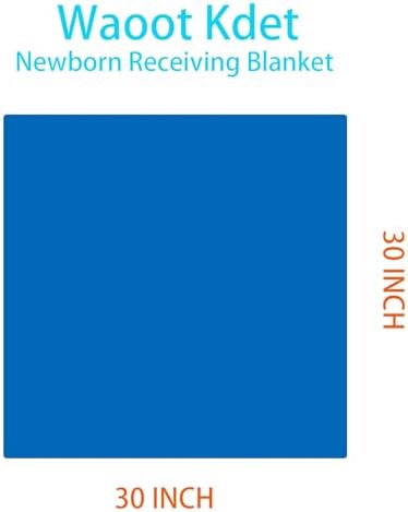 Waoot Kdet Cotton Flannel Receiving Blankets 8 Pcs for Baby