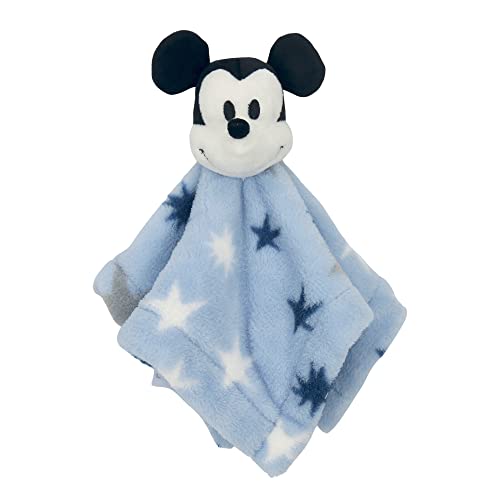 Lambs Ivy Disney Baby Mickey Mouse Stars Blue Lovey Blanket