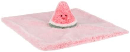 Apricot Lamb Watermelon Pattern Baby Lovey Blanket
