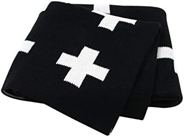 Mimixiong Baby Blanket 30x40 Inch Cross Swiss Pattern