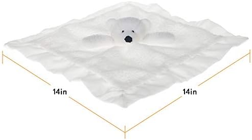 Apricot Lamb White Polar Bear Security Blanket 14 Inches 1