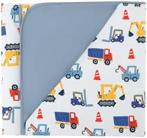 DREAMHALO Bamboo Stretchy Baby Blanket 50 x 50 Blue