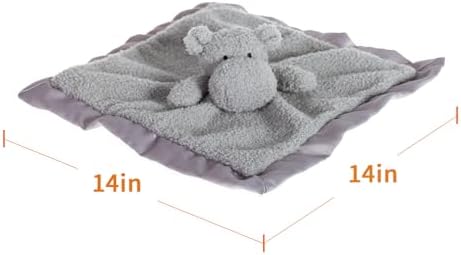 Apricot Lamb Hippo Security Blanket Baby Lovey