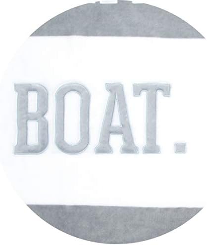 Eat Boat Sleep 30x40 Inch Striped Baby Blanket