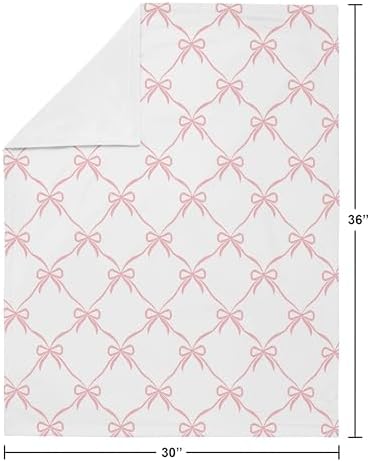 Sweet Jojo Designs Baby Blanket with Pink Bows