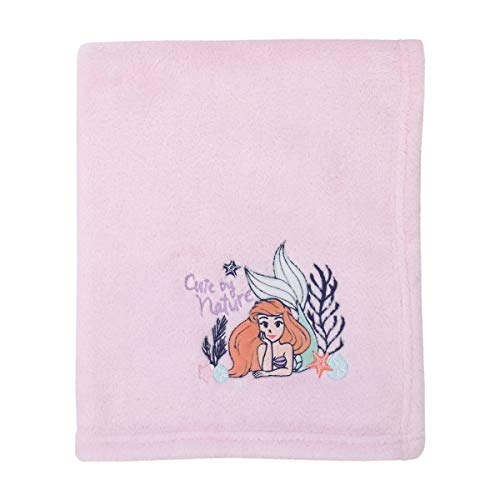 Disney Little Mermaid Ariel Pink Coral Baby Blanket