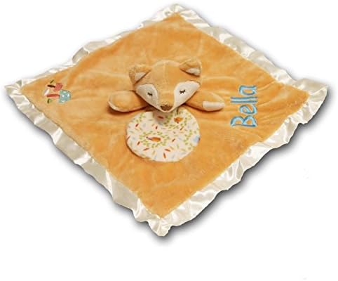 Personalized Fox Snuggle Blanket with Name - 13 Inches