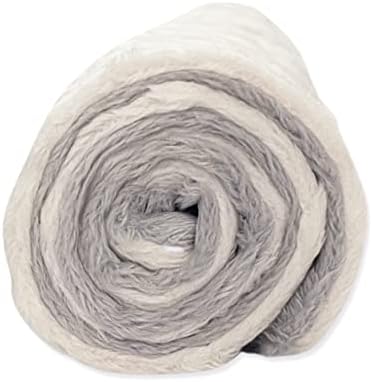 Ivory Gray Minky Dot Crib Blanket 6778