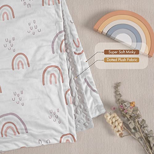 Soarwg Kids Rainbow Baby Blanket 30x40 Inch 1