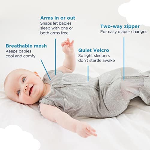 Happiest Baby Sleepea 5-Second Swaddle - Organic Cotton Large