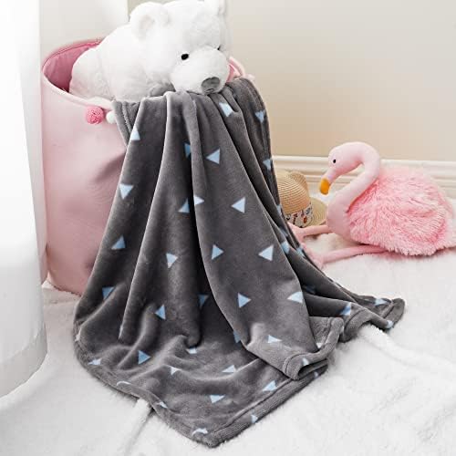 Bunnikins Clover 30x36 Flannel Baby Blanket