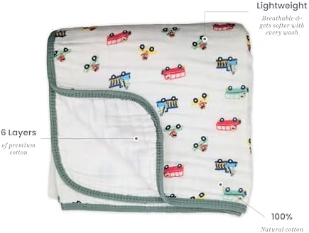 Soft Cotton Baby Blanket - Lightweight and Breathable for Newborns